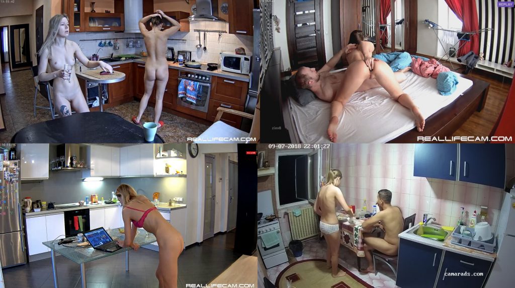 RealLifeCam Maracuya und Eiden Amateur Sex im Wohnzimmer